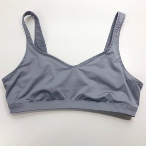 Victoria Sport Bra Gray CrissCross Back L